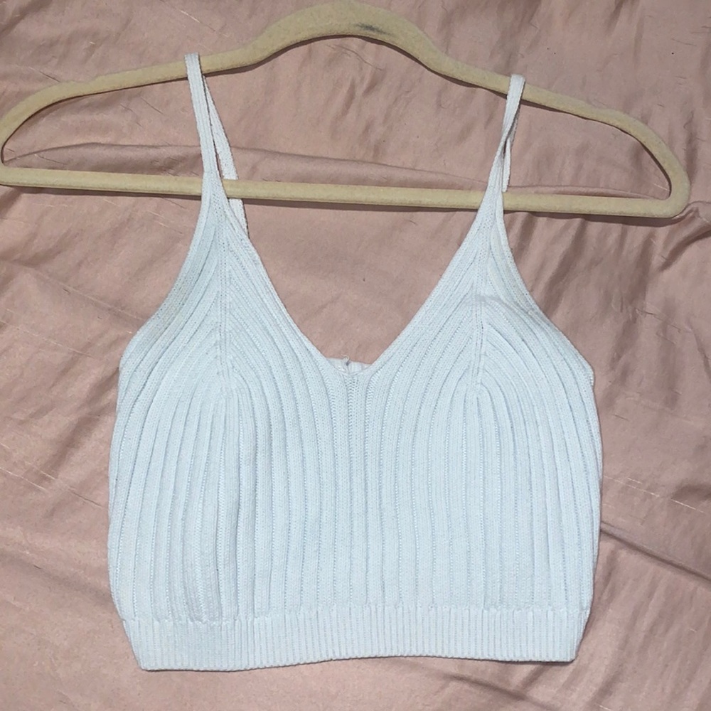 free people cropped sweater tank